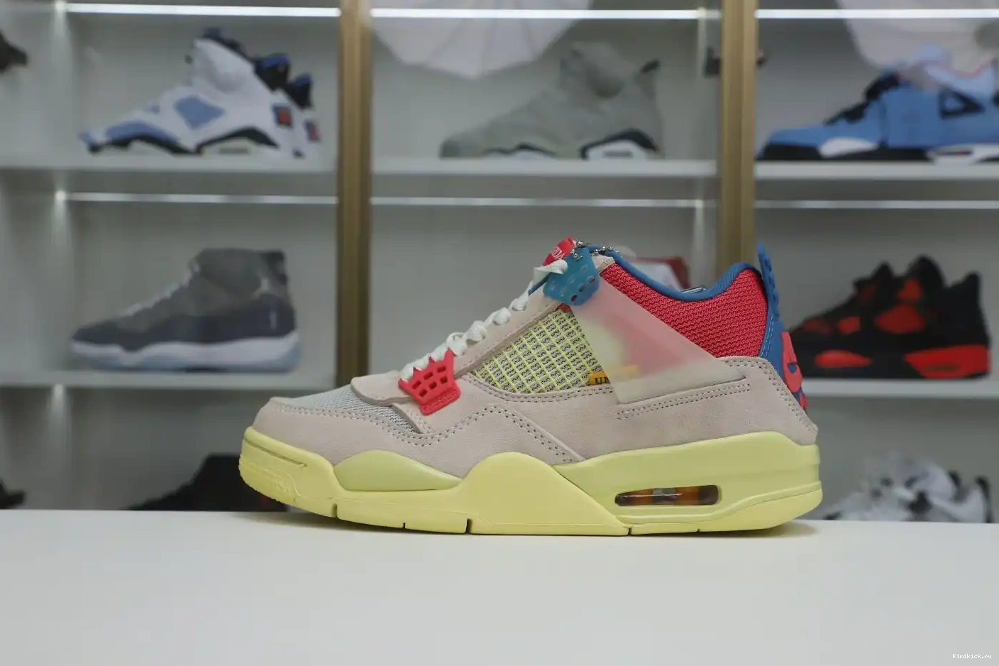 UNION ICE' 4 LA RETRO Kimikick X AIR JORDAN 'GUAVA 0325